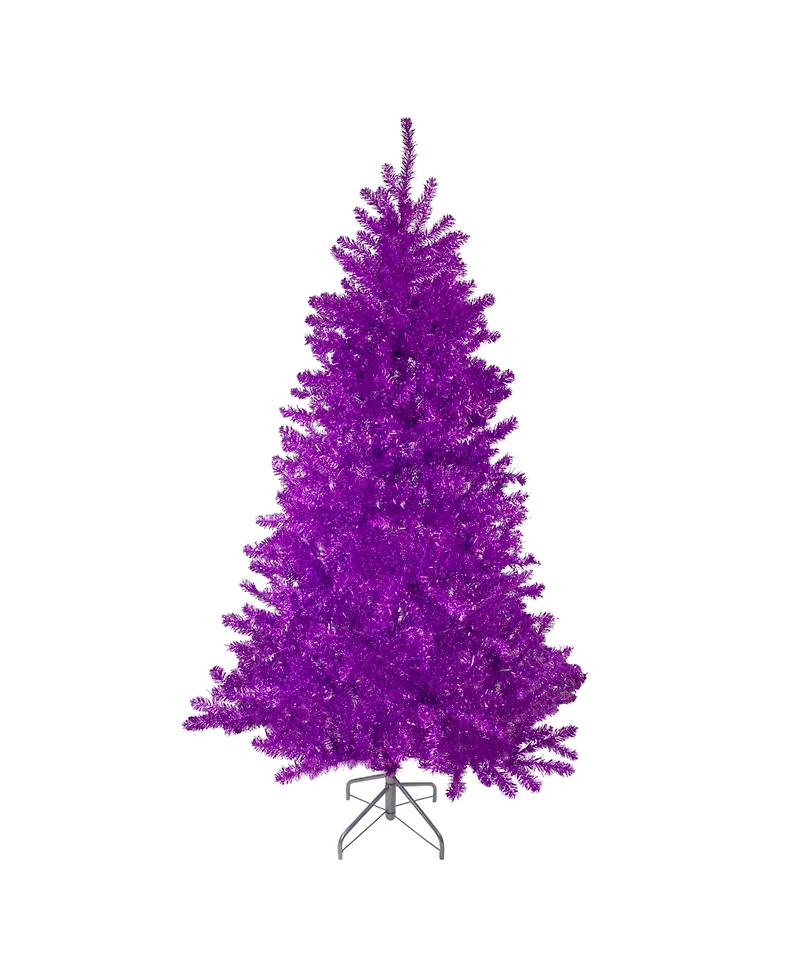 Northlight 7" Metallic Tinsel Artificial Christmas Tree Unlit