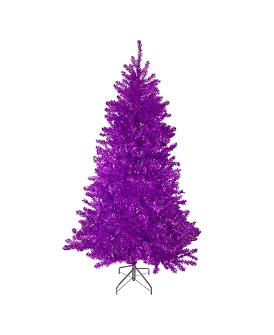 Northlight 7" Metallic Tinsel Artificial Christmas Tree Unlit