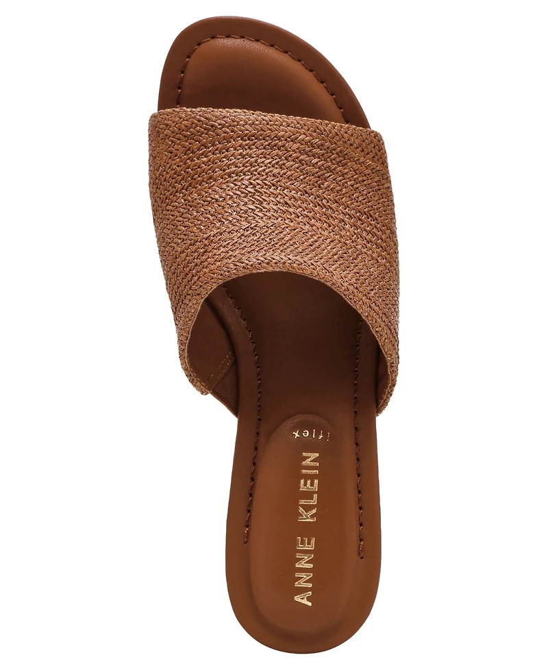 Anne Klein Women's Charisma Peep-Toe Wedge Heel Sandals