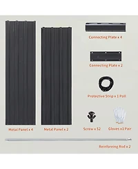 Streamdale Furniture 6x3x1 Ft Metal Raised Garden Bed