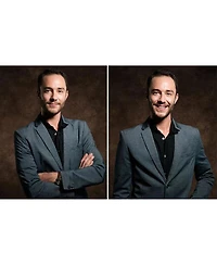 Savage 5x7' Collapsible Backdrop with 8' Aluminum Stand, Brown/Industrial Grunge