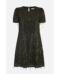 Yumi Women's Dripping Sequin Tunic Dress