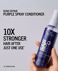Schwarzkopf BlondMe Bond Repair Purple Spray Conditioner, 5 oz.