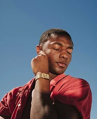 Breda Women's 'Virgil' Gold Stainless Steel Bracelet Watch