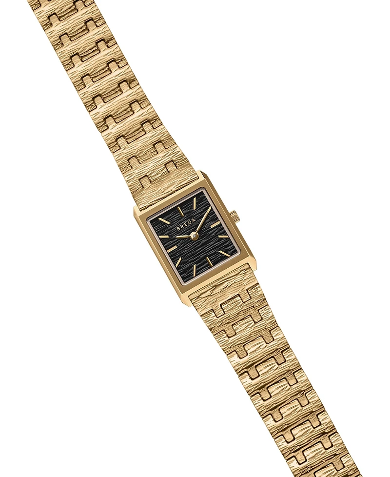 Breda Women's 'Virgil Revival' Gold Stainless Steel Bracelet Watch