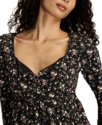 Lucky Brand Women's Babydoll Henley Top