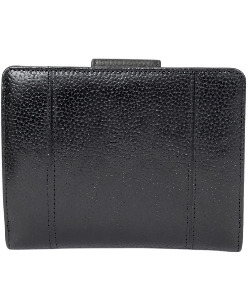 Mancini Fifth Avenue Rfid Secure Zipper Clutch