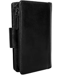 Mancini Pelle D'oro Rfid Secure Snap Trifold Wallet