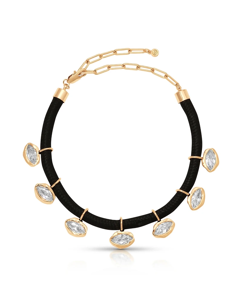 Ettika Midnight Luxe Crystal Choker Necklaces