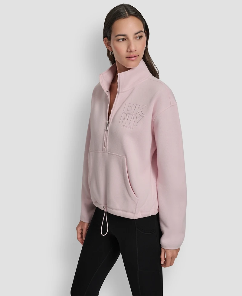 Dkny Women's Half-Zip Long-Sleeve Sweater