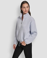 Dkny Women's Half-Zip Long-Sleeve Sweater
