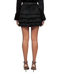 Reiss Women's Fringe Mini Skirt