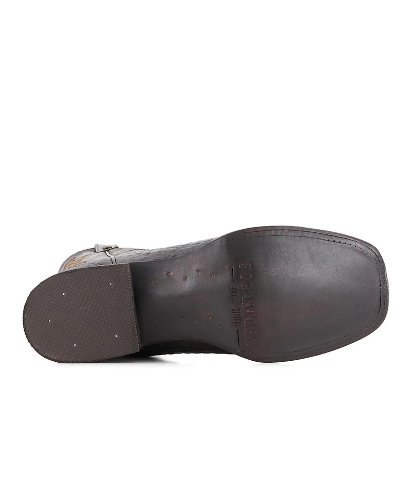 Forastero Men's Croco Embossed Leather Cowboy Boots