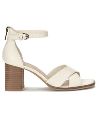 Lucky Brand Women's Herrika Stacked Heel Crisscross Dress Sandals
