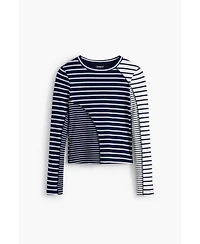 Desigual Women's Combined striped T-shirt