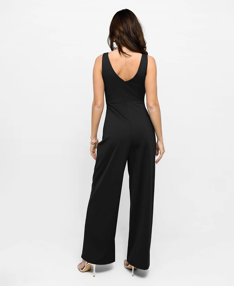 Popilush Women's Shapewear Slimming Wide-Leg Jumpsuit