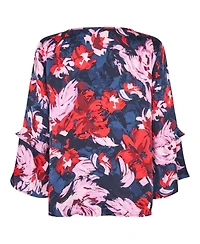 Masai Copenhagen Women's MaBimelda Keyhole Detail Floral Top