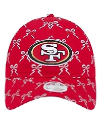 New Era Women's Scarlet San Francisco 49ers Ribbon 9TWENTY Adjustable Hat