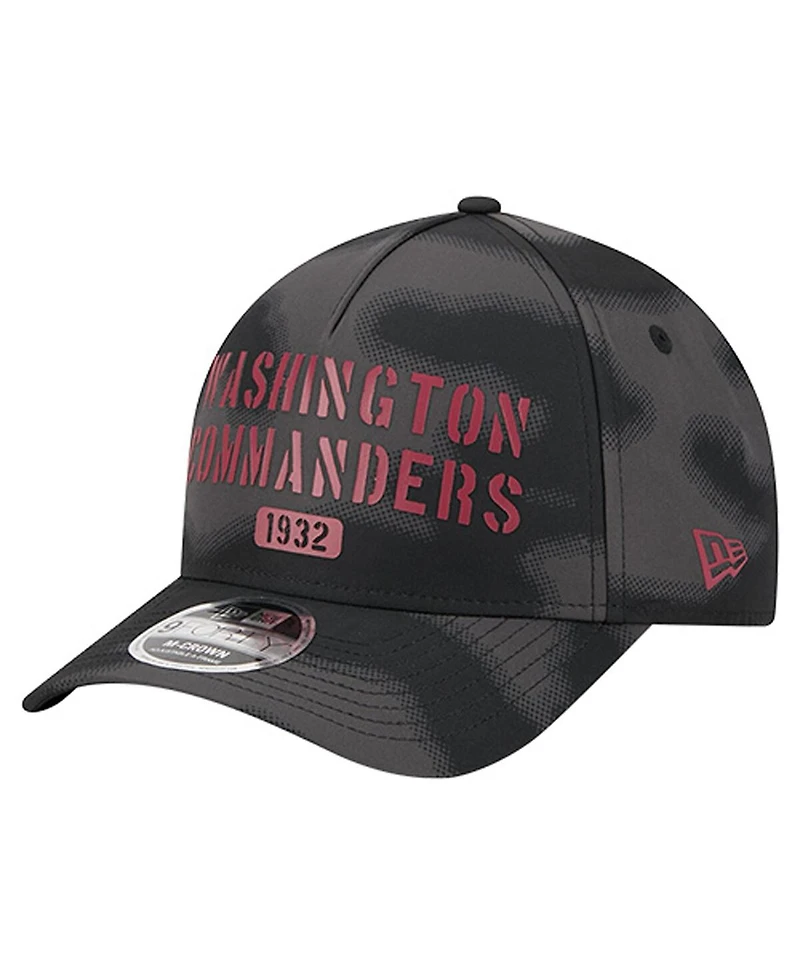 New Era Men's Gray Washington Commanders Halftone Camo 9FORTY Hat