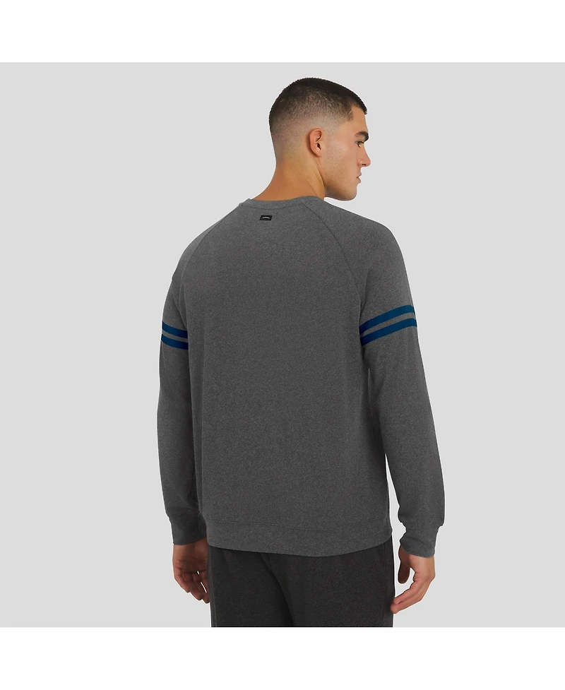 J. Palmer Men's Dark Heather Gray Dallas Cowboys Players Lounge Raglan Tri-Blend Sweatshirt