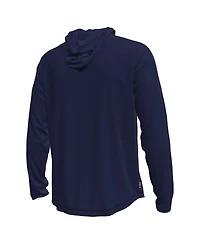Under Armour Men's Navy Midshipmen Sideline Knockout Long-Sleeve Hooded T-Shirt