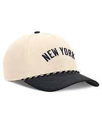 Nike Men's Natural/Black New York Yankees Cooperstown Collection Rise Adjustable Hat