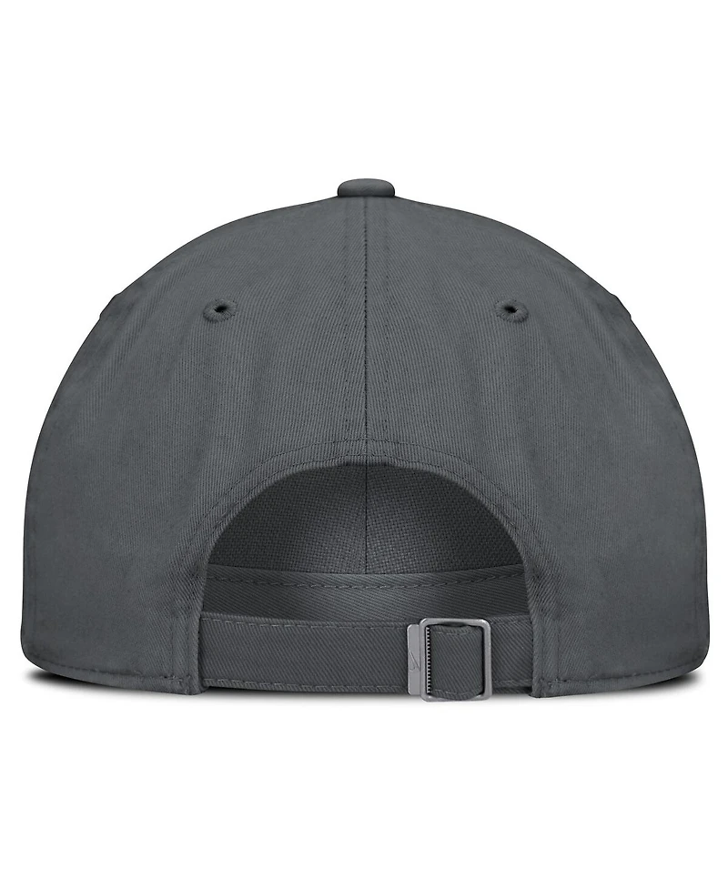 Nike Men's Charcoal Iowa Hawkeyes Club Campus Adjustable Hat