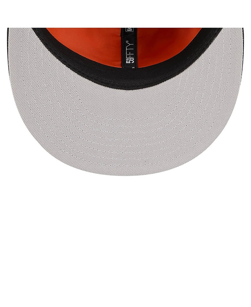 New Era Men's x Alpha Industries Black Florida Marlins 59FIFTY Fitted Hat