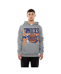 New Era Men's Gray York Knicks Injection Sport Classics Hoodie