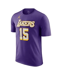 Jordan Men's and Women's Austin Reaves Purple Los Angeles Lakers Name Number T-Shirt