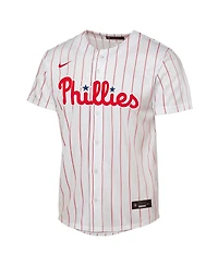 Nike Big Boys and Girls Kyle Schwarber White Philadelphia Phillies Replica Jersey