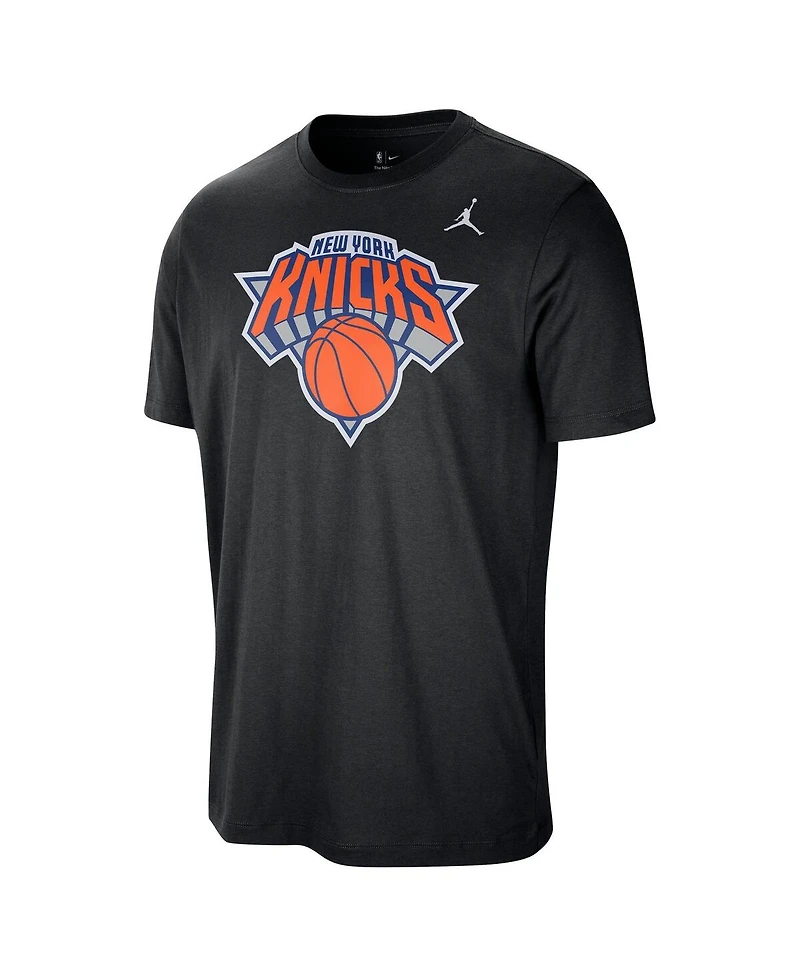 Jordan Men's Black New York Knicks Statement Edition Essential T-Shirt