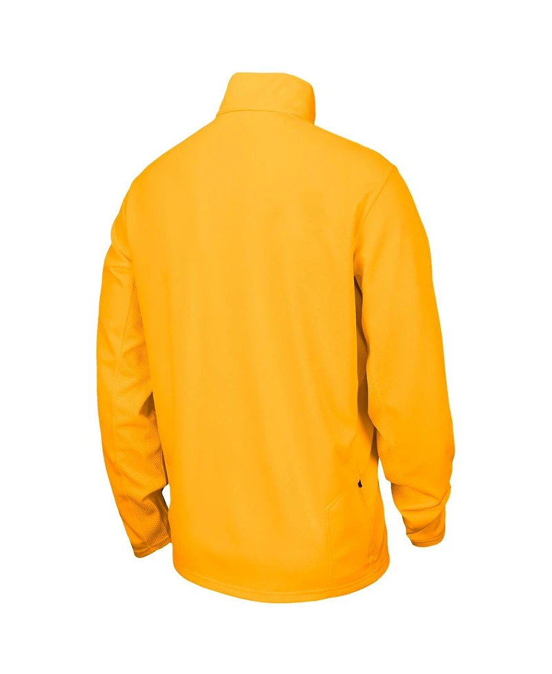 Nike Men's Gold Missouri Tigers Rush Dri-fit Quarter-Zip Long Sleeve Sweatshirt