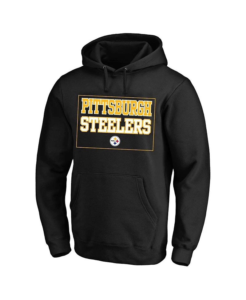 Fanatics Men's Black Pittsburgh Steelers Big Tall Fleece Hoodie