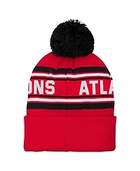 Outerstuff Preschool Red Atlanta Falcons Jacquard Cuffed Pom with Knit Hat