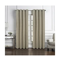 Rt Designers Collection Roman Jacquard Premium & Stylish Grommet Panel 54" x 90" Taupe