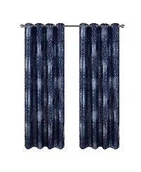 Rt Designer Collection Helena Halo Foil Blackout Luxurious Decorative Curtain Panel