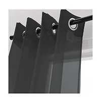 Rt Designers Collection Cara One Sheer Grommet Light Filtering Curtain Panel 54" x 90