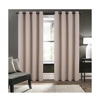 Rt Designers Collection Barron 100% Blackout Grommet Curtain Panel 54" x 90" Beige