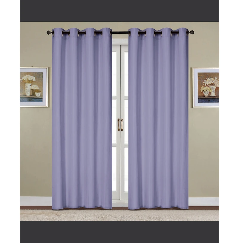 Rt Designers Collection Kennedy Room Darkening Grommet Curtain Panel 54" x 84