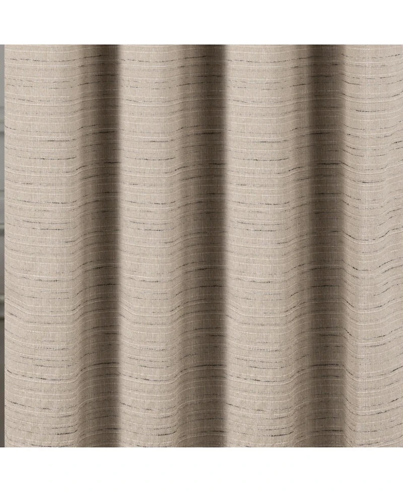 Rt Designer Collection Kensington Jacquard Foam Backed Luxurious Decorative Grommet Curtain Panel 54" x 95" Taupe