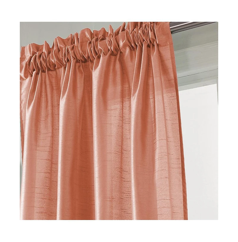 Rt Designers CollectionRamallah Trading Nikki Rod Pocket Top Panel 55" X 84" Coral