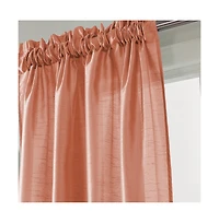 Rt Designers CollectionRamallah Trading Nikki Rod Pocket Top Panel 55" X 84" Coral