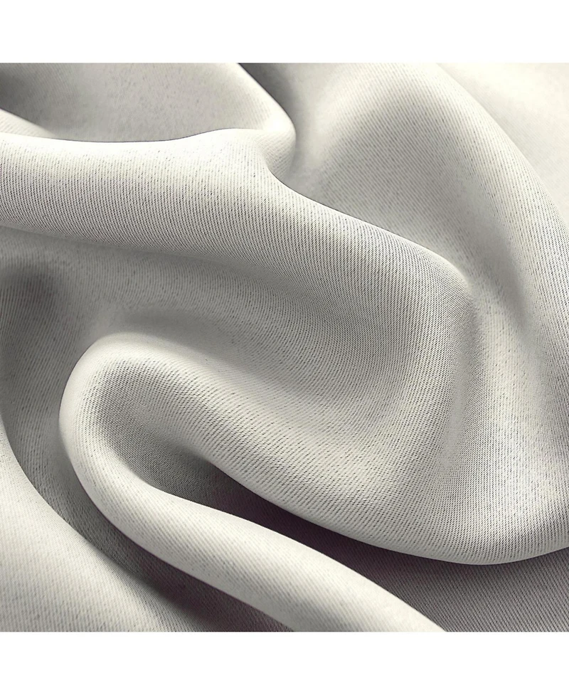 Rt Designers Collection Anchorage Blackout Grommet Curtain Panel 54" x 84" White