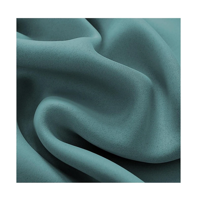 Rt Designers Collection Anchorage Blackout Grommet Curtain Panel 54" x 63" Turquoise