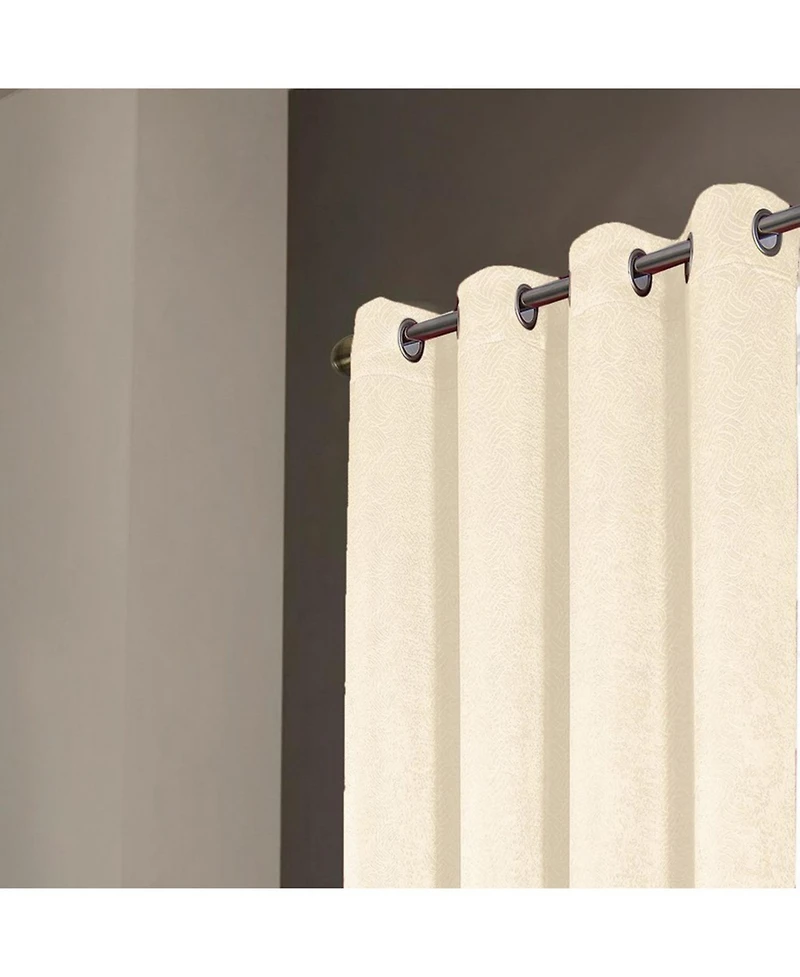 Rt Designers Nellie Embossed Blackout Grommet Panel - 52x84