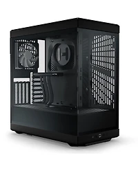 Hyte Y40 S-Tier Aesthetic Panoramic Tempered Glass Atx Mid-Tower Gaming Computer Case, Black