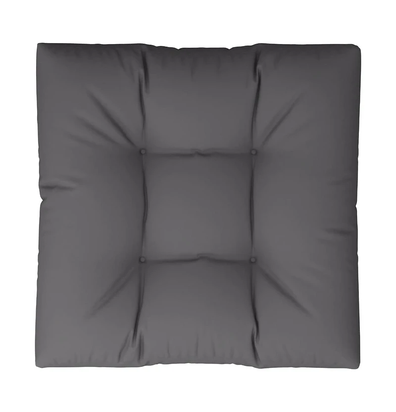 vidaXL Pallet Cushion Anthracite 27.6"x27.6"x4.7" Fabri