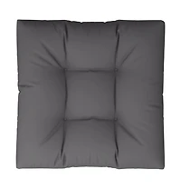 vidaXL Pallet Cushion Anthracite 27.6"x27.6"x4.7" Fabri