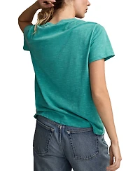 Lucky Brand Women's Hamsa Butterfly Frame Crewneck T-Shirt
